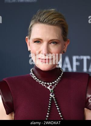 Londra, Regno Unito. 18 febbraio 2024. Cate Blanchett arriva all'EE BAFTA Film Awards 2024, Royal Festival Hall. Crediti: Doug Peters/EMPICS/Alamy Live Foto Stock