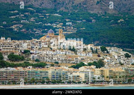 Altea sulla Costa Blanca, Spagna, la destinazione invernale più popolare d'Europa Foto Stock