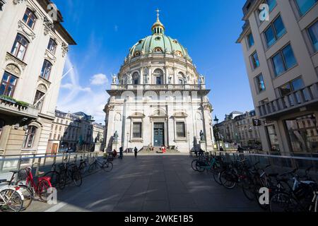 Chiesa di Frederik, conosciuta come Chiesa di marmo a Copenaghen, Danimarca Foto Stock