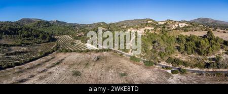 Sa mola Road e Manacor capolinea regionale, Maiorca, Isole Baleari, Spagna. Foto Stock