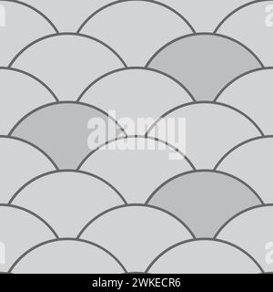 Pavimentazione stradale o percorso su marciapiede del parcheggio. Piano di pavimentazione vettoriale con piastrelle a forma di foglia ginko. Giardini o patio architettonici Illustrazione Vettoriale