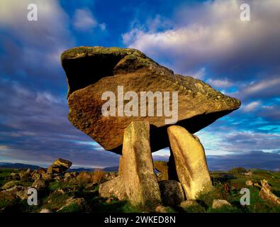 Kilclooney More Dolmen, Ardara, Contea di Donegal, Irlanda Foto Stock