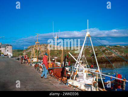 Bunbeg Harbour, Bunbeg, Contea di Donegal, Irlanda Foto Stock