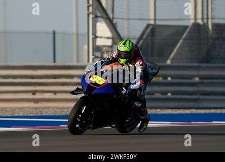 Doha, Katar. 20 febbraio 2024. 20 febbraio 2024, Losail International Circuit, Doha, prove di MotoGP in Qatar 2024, nella foto Cal Crutchlow dalla Gran Bretagna, Yamaha Credit: dpa/Alamy Live News Foto Stock