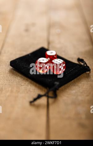 i dadi sono una parte importante dei trucchi degli artisti magici, degli illusionisti Foto Stock