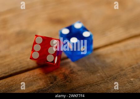 i dadi sono una parte importante dei trucchi degli artisti magici, degli illusionisti Foto Stock