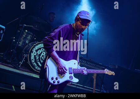 Milano, Italia. 19 febbraio 2024. British Shoegaze Bdrmm si esibisce dal vivo al Circolo Arci bellezza di Milano il 19 febbraio 2024. (Foto di Maria Laura Arturi/NurPhoto) credito: NurPhoto SRL/Alamy Live News Foto Stock