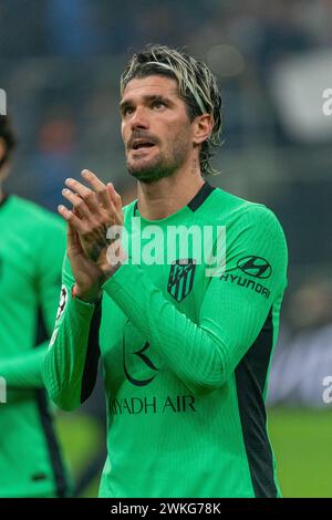 Milano, Italia - 20 febbraio 2024 - campionato campioni - Inter-Atletico Madrid - rodrigo de paul atletico madrid crediti: Kines Milano/Alamy Live News Foto Stock