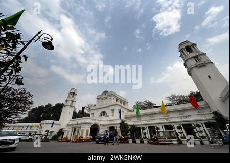 Nuova Delhi, India. 20 febbraio 2024. NUOVA DELHI, INDIA - 20 FEBBRAIO: Cloud over the Delhi Assembly il 20 febbraio 2024 a nuova Delhi, India. (Foto di Arvind Yadav/Hindustan Times/Sipa USA) credito: SIPA USA/Alamy Live News Foto Stock