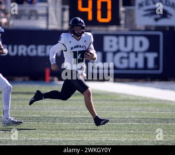 4 novembre 2023 - il quarterback degli Hawaii Rainbow Warriors Brayden Schager n. 13 durante una partita tra Nevada Wolfpack e Hawaii Rainbow Warriors al MacKay Stadium di Reno, Nevada - Michael Sullivan/CSM Foto Stock