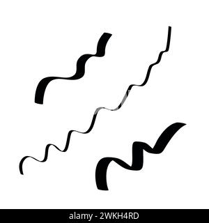 Set vettoriale di elementi di pennello in grassetto astratti per tracciare. Macchie di vernice grunge disegnate a mano. Linee di traccia tracciate a inchiostro isolato per la progettazione. Illustrazione Vettoriale