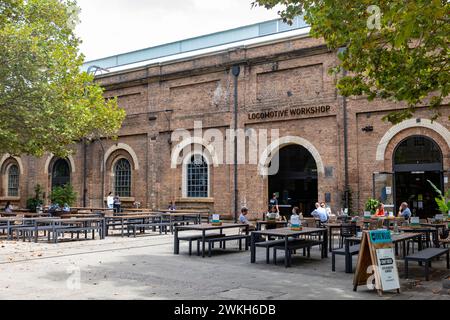 South Eveleigh Sydney, distretto commerciale di uffici tecnologici e biotecnologici, ex cantieri ferroviari governativi, nuovo Galles del Sud, Australia, 2024 Foto Stock