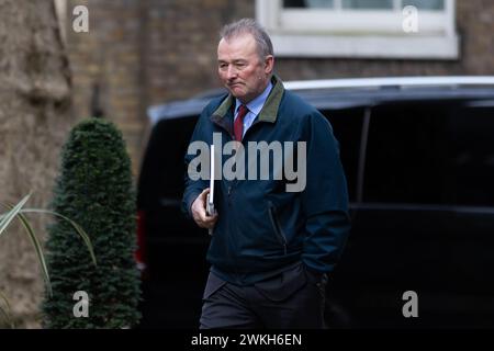 Londra, Regno Unito. 19 febbraio 2024. Simon Hart arriva a Downing Street prima di una riunione di gabinetto a Londra. (Foto di Tejas Sandhu/SOPA Images/Sipa USA) credito: SIPA USA/Alamy Live News Foto Stock