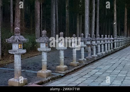 Ingresso al Cimitero Okunoin, Monte Koya (Koyasan), Wakayama, Giappone Foto Stock