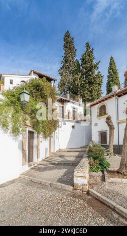 Nel quartiere popolare di Albaicin nella città di Granada, in Andalusia, Spagna Foto Stock