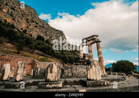 Echi senza tempo: Le antiche rovine mistiche di Pompei Foto Stock