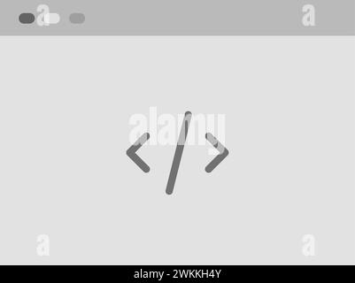 Icona codice immagine vettoriale. Illustrazione Vettoriale