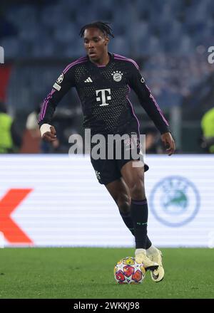 Roma, Italia, 14 febbraio 2024. Mathys Tel del Bayern Munchen durante la partita di UEFA Champions League all'Olimpico di Roma. Il credito immagine dovrebbe essere: Jonathan Moscrop / Sportimage Foto Stock