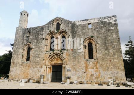 Siria, Tartous, Tartus, antica cattedrale di nostra Signora di Tortosa, cattedrale di nostra Signora Crociata Foto Stock