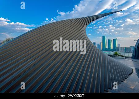 Veduta di Athar (il simbolo di profondo rispetto per le donne in Bahrein) Foto Stock