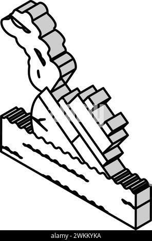 icona isometrica incidente marino illustrazione vettoriale Illustrazione Vettoriale