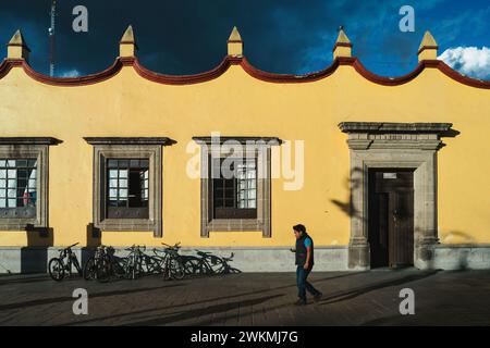 Passeggia attraverso Casa Municipal nel quartiere Coyoacán di città del Messico, Messico. Foto Stock