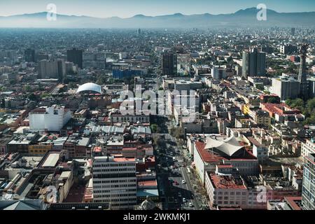 Città del Messico, Messico con Eje Central avenue. Foto Stock
