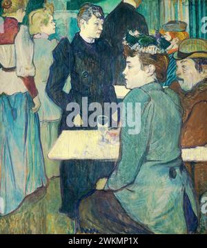 Un angolo del Moulin de la Galette. Henri de Toulouse-Lautrec., 1892. Foto Stock