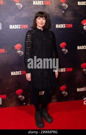 Londra, 21 febbraio 2024, Hadestown Opening Night, Emily Portman arriva sul Red carpet al Lyric Theatre, Lou Morris/Alamy Live News Foto Stock
