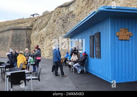 Caffetterie sulla Roker Riviera alla moda a Sunderland, su Tyne and Wear, ne Inghilterra, Regno Unito Foto Stock