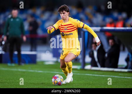 Napoli, Italia. 21 febbraio 2024. Joao Felix del FC Barcelona durante il turno di andata del 16° turno di UEFA Champions League tra SSC Napoli e FC Barcelona allo Stadio Diego Armando Maradona il 14 febbraio 2024 a Roma. Crediti: Giuseppe Maffia/Alamy Live News Foto Stock