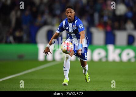 Porto, Portogallo. 21 febbraio 2024. Dragao Stadium, Champions League 2023/2024, FC Porto contro Arsenal; Wendell del FC Porto, durante il turno del 16, prima tappa la partita di UEFA Champions League 2023/2024 tra FC Porto e Arsenal al Dragao Stadium di Porto il 21 febbraio. Foto: Daniel Castro/DiaEsportivo/Alamy Live News crediti: DiaEsportivo/Alamy Live News Foto Stock