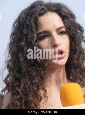 Milano, . 21 febbraio 2024. Chiara Scelsi ospite alla sfilata Diesel il primo giorno della Milano Fashion Week collezioni donna autunno inverno 2024/2025 Credit: Independent Photo Agency/Alamy Live News Foto Stock