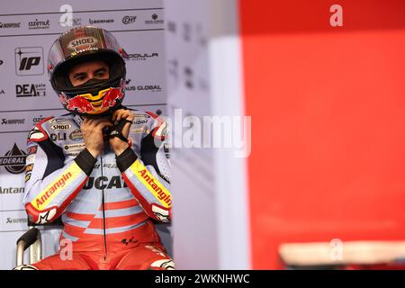 Doha, Qatar. 20th Feb, 2024. DOHA, Lusail, QATAR, 20 February 2024; #93 Marc MARQUEZ, SPA, Gresini Racing MotoGP, DUCATI during the Qatar MotoGP Official Test at Lusail Circuit on February 20, 2024 in Doha, Qatar. (Photo by Qian Jun/ATP images) (QIAN Jun /ATP/SPP) Credit: SPP Sport Press Photo. /Alamy Live News Stock Photo