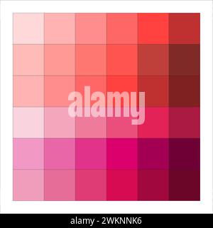 Quadrati sfumati rosa vibranti. Ripetizione geometrica senza cuciture. Sfondo digitale moderno. Illustrazione vettoriale. EPS 10. Illustrazione Vettoriale