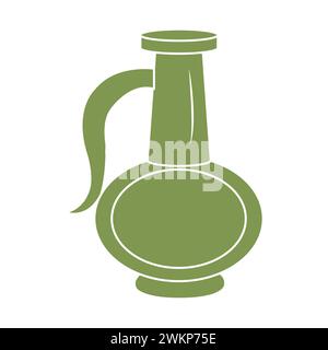 Caraffa antica. Icona semplice in stile doodle. Illustrazione vettoriale isolata su sfondo bianco. Illustrazione Vettoriale