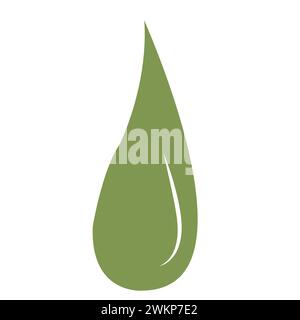 Goccia d'acqua, liquido, olio. Può essere usato in affari, medicina, scienza, natura. Icona semplice in stile doodle. Illustrazione vettoriale Illustrazione Vettoriale