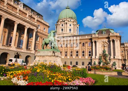 Castello di Buda, Palazzo reale, Budapest, Ungheria, Europa Foto Stock