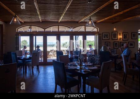 De Grendel Wine Estate e ristorante a Panorama, capo Occidentale - Sud Africa Foto Stock