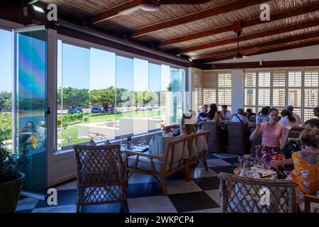 De Grendel Wine Estate e ristorante a Panorama, capo Occidentale - Sud Africa Foto Stock