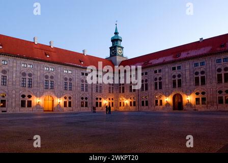 Cortile nell'ex Residenz, Monaco, Baviera, Germania Foto Stock