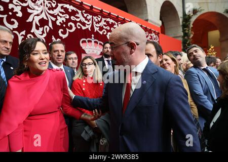 Madrid, 12/04/2023. la presidente della Comunità di Madrid, Isabel Díaz Ayuso, presiede gli eventi commemorativi del 45° anniversario della Costituzione spagnola presso la Real Casa de Correos, sede della Presidenza del governo regionale. Foto: Jaime García. ARCHDC. Crediti: Album / Archivo ABC / Jaime García Foto Stock