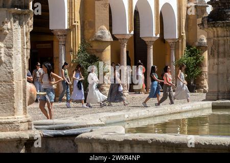 Córdoba, 07/30/2023. Turisti ad agosto. Foto: Rafael Carmona. Arciore. Crediti: Album / Archivo ABC / Rafael Carmona Foto Stock