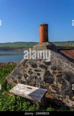 cottage per la pesca kimmeridge bay dorset inghilterra regno unito Foto Stock