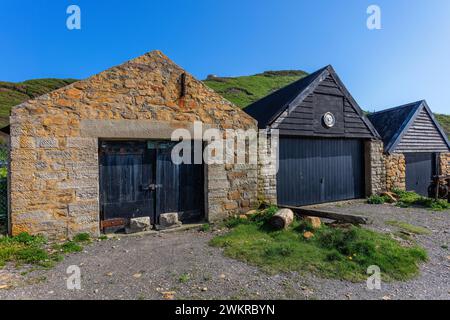 cottage per la pesca kimmeridge bay dorset inghilterra regno unito Foto Stock