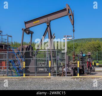 perforazione pozzi petroliferi kimmeridge bay dorset inghilterra regno unito Foto Stock