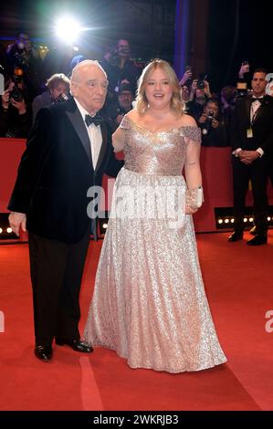 Martin Scorsese mit Tochter Francesca Scorsese bei der Verleihung des Goldenen Ehrenbären an Martin Scorsese auf der Berlinale 2024 / 74. Internationale Filmfestspiele Berlin im Berlinale Palast. Berlino, 20.02.2024 Foto Stock