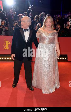 Martin Scorsese mit Tochter Francesca Scorsese bei der Verleihung des Goldenen Ehrenbären an Martin Scorsese auf der Berlinale 2024 / 74. Internationale Filmfestspiele Berlin im Berlinale Palast. Berlino, 20.02.2024 Foto Stock