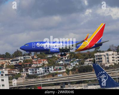 N7737E Southwest Airlines Boeing 737-7BD Aeroporto Internazionale di San Diego SAN / KSAN San Diego, Kalifornien, USA, Vereinigte Staaten von Amerika, 21.02.2024 *** N7737E Southwest Airlines Boeing 737 7BD presso l'Aeroporto Internazionale DI San Diego San KSAN San Diego, California, USA, Stati Uniti d'America, 21 02 2024 Foto Stock