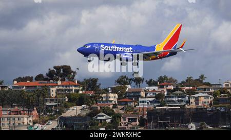 N7737E Southwest Airlines Boeing 737-7BD Aeroporto Internazionale di San Diego SAN / KSAN San Diego, Kalifornien, USA, Vereinigte Staaten von Amerika, 21.02.2024 *** N7737E Southwest Airlines Boeing 737 7BD presso l'Aeroporto Internazionale DI San Diego San KSAN San Diego, California, USA, Stati Uniti d'America, 21 02 2024 Foto Stock